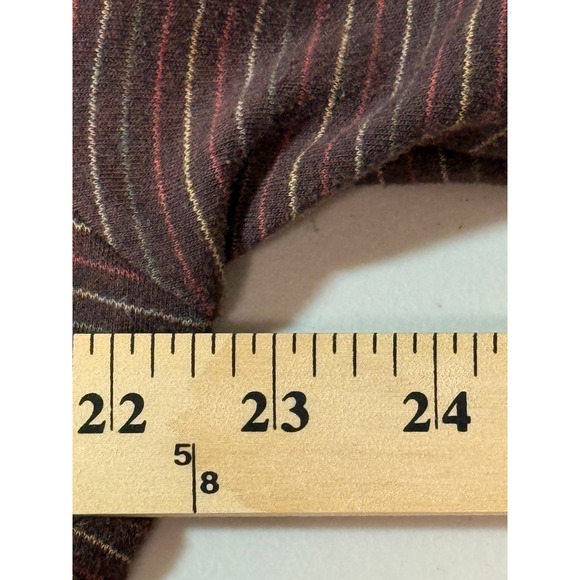 Covington Mens Striped Polo Shirt Size L G Short Sleeve Pocket Brown - Picture 7 of 7